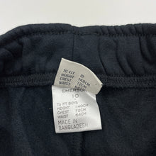 Load image into Gallery viewer, Boys Emerson, black fleece lined track pants, Inside leg: 58.5cm, EUC, size 10,  