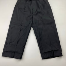 Load image into Gallery viewer, Boys Mini World, black suit/formal pants, elasticated, Inside leg: 28.5cm, EUC, size 1,  