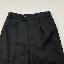 Load image into Gallery viewer, Boys Mini World, black suit/formal pants, elasticated, Inside leg: 28.5cm, EUC, size 1,  
