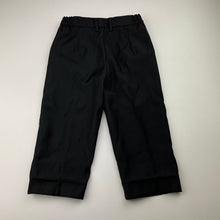 Load image into Gallery viewer, Boys Mini World, black suit/formal pants, elasticated, Inside leg: 28.5cm, EUC, size 1,  