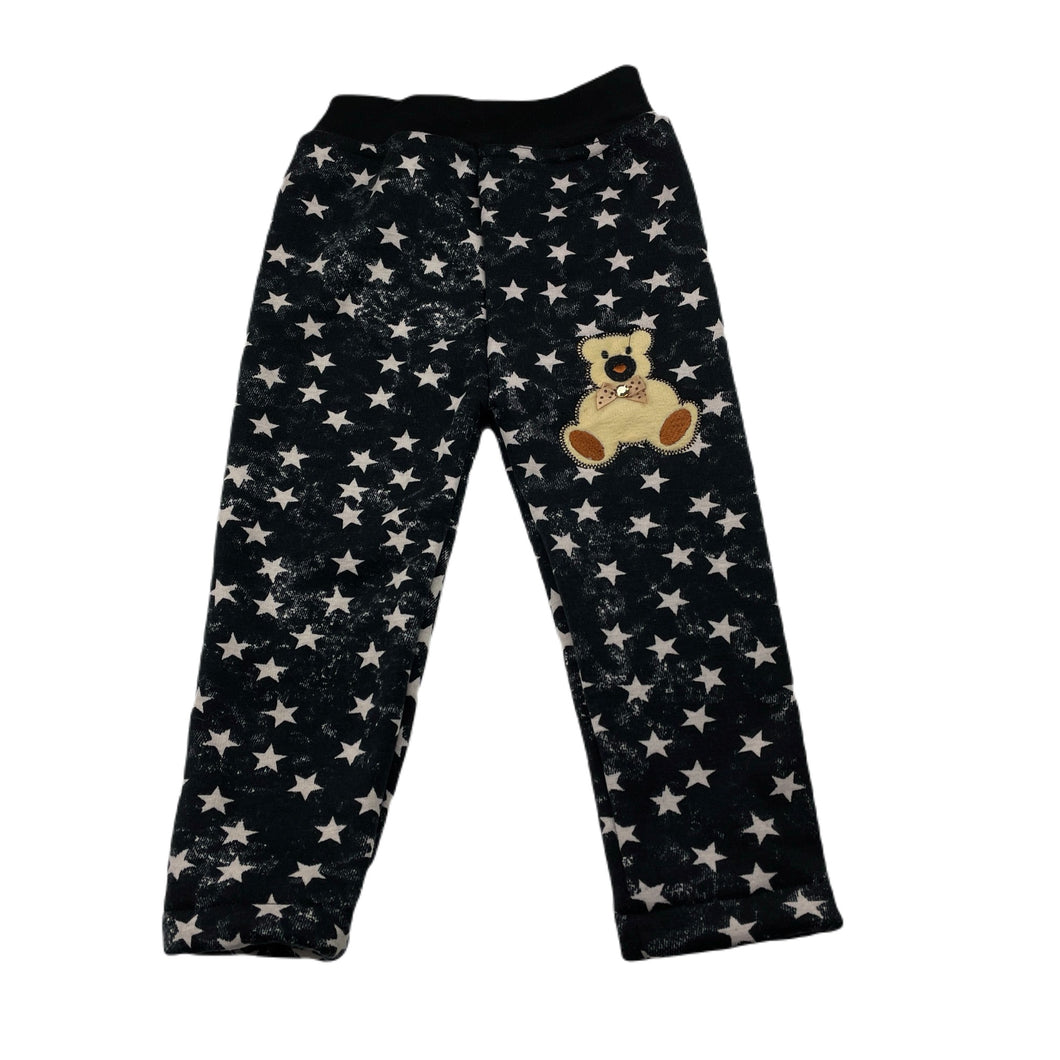 Girls fleece lined, leggings / bottoms, elasticated, Inside leg: 29cm, EUC, size 12 months,  