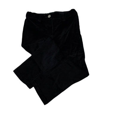 Girls H&T, black stretch corduroy pants, adjustable, Inside leg: 37cm, EUC, size 3,  