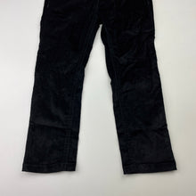 Load image into Gallery viewer, Girls H&amp;T, black stretch corduroy pants, adjustable, Inside leg: 37cm, EUC, size 3,  