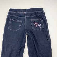 Load image into Gallery viewer, Girls B&amp;L, stretchy denim leggings, Inside leg: 45cm, EUC, size 4,  