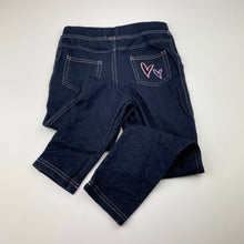 Load image into Gallery viewer, Girls B&amp;L, stretchy denim leggings, Inside leg: 45cm, EUC, size 4,  