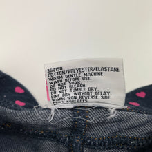 Load image into Gallery viewer, Girls Mango, stretchy denim leggings, Inside leg: 44cm, GUC, size 4,  