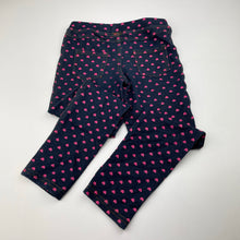Load image into Gallery viewer, Girls Mango, stretchy denim leggings, Inside leg: 44cm, GUC, size 4,  
