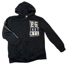 Load image into Gallery viewer, Boys Urban Supply, fleece lined zip hoodie sweater, EUC, size 10,  