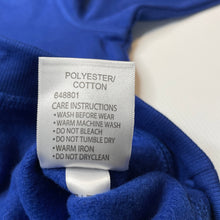 Load image into Gallery viewer, unisex B Collection, blue fleece lined sweater / jumper, EUC, size 6,  