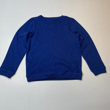 Load image into Gallery viewer, unisex B Collection, blue fleece lined sweater / jumper, EUC, size 6,  