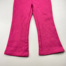 Load image into Gallery viewer, Girls H&amp;T, pink fleece lined track pants, Inside leg: 37.5cm, EUC, size 3,  