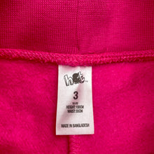 Load image into Gallery viewer, Girls H&amp;T, pink fleece lined track pants, Inside leg: 37.5cm, EUC, size 3,  