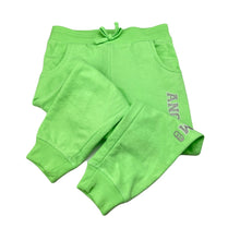 Load image into Gallery viewer, Girls green, lightweight track pants, elasticated, Inside leg: 41.5cm, no labels, GUC, size 4,  