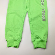 Load image into Gallery viewer, Girls green, lightweight track pants, elasticated, Inside leg: 41.5cm, no labels, GUC, size 4,  