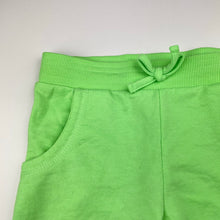 Load image into Gallery viewer, Girls green, lightweight track pants, elasticated, Inside leg: 41.5cm, no labels, GUC, size 4,  