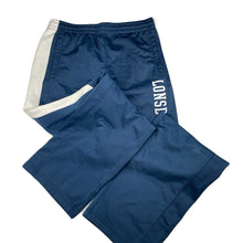 Load image into Gallery viewer, Boys Lonsdale, navy &amp; white track pants, elasticated, Inside leg: 66.5cm, FUC, size 12,  