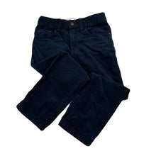 Load image into Gallery viewer, Boys H&amp;M, navy corduroy cotton pants, adjustable, Inside leg: 40cm, EUC, size 4,  