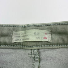 Load image into Gallery viewer, Girls Zara, distressed stretch denim pants, adjustable, Inside leg: 48cm, GUC, size 6,  