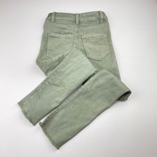 Load image into Gallery viewer, Girls Zara, distressed stretch denim pants, adjustable, Inside leg: 48cm, GUC, size 6,  