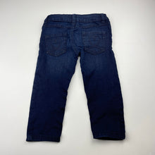 Load image into Gallery viewer, Girls Target, dark stretch denim jeans, adjustable, inside leg: 30.5cm, EUC, size 2,  
