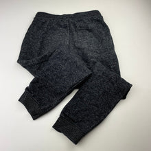 Load image into Gallery viewer, Boys Target, black marle fleece lined track pants, Inside leg: 54.5cm, GUC, size 8,  