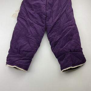 Girls QIBAOLEYUAN, wadded winter corduroy cotton pants, Inside leg: 35cm, NEW, size 3,  