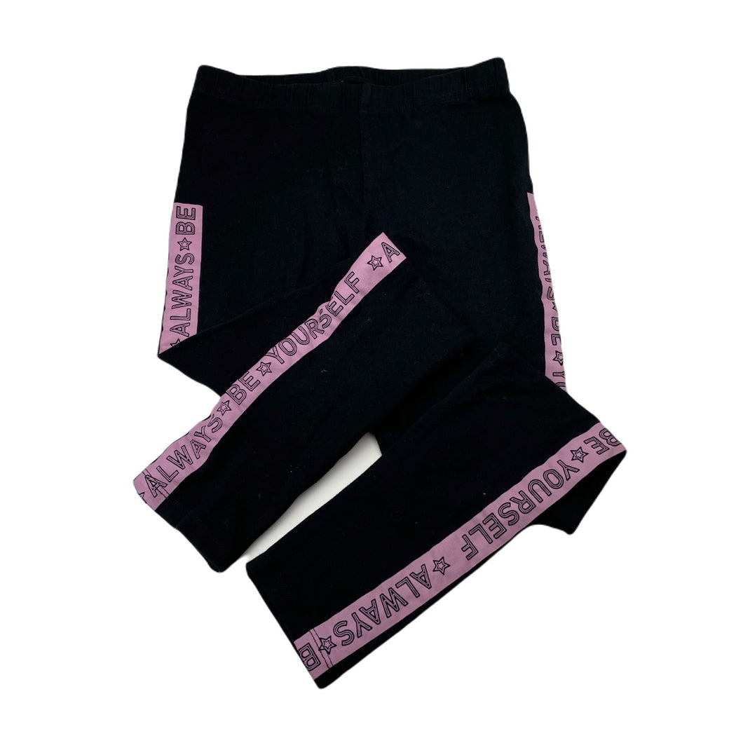 Girls Anko, black stretchy leggings, Inside leg: 55cm, GUC, size 10,  