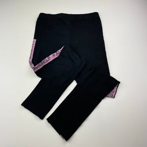 Girls Anko, black stretchy leggings, Inside leg: 55cm, GUC, size 10,  