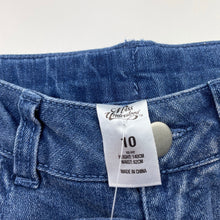 Load image into Gallery viewer, Girls Miss Understood, blue stretch denim jeans, adjustable, Inside leg: 62cm, NEW, size 10,  