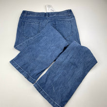 Load image into Gallery viewer, Girls Miss Understood, blue stretch denim jeans, adjustable, Inside leg: 62cm, NEW, size 10,  