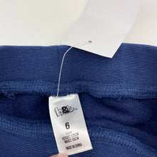 Load image into Gallery viewer, Girls H&amp;T, navy fleece lined track pants, Inside leg: 47cm, NEW, size 6,  