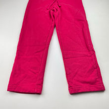 Load image into Gallery viewer, Girls Target, pink fleece lined track pants, Inside leg: 43cm, GUC, size 4,  