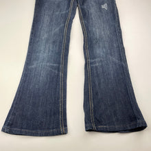Load image into Gallery viewer, Girls Roxy, distressed stretch denim jeans, Inside leg: 56.5cm, W: 31cm across, GUC, size 10,  