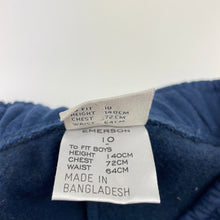 Load image into Gallery viewer, Boys Emerson, navy fleece lined track pants, Inside leg: 58cm, EUC, size 10,  