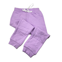 Load image into Gallery viewer, Girls Favourites, purple fleece lined track pants, Inside leg: 41cm, NEW, size 4,  