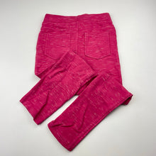 Load image into Gallery viewer, Girls Milkshake, pink stretchy pants, elasticated, Inside leg: 44cm, GUC, size 6,  
