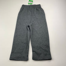 Load image into Gallery viewer, unisex Emerson, grey fleece lined track pants, Inside leg: 30cm, NEW, size 2,  