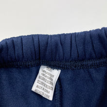 Load image into Gallery viewer, unisex Minions, navy fleece lined track pants, Inside leg: 29.5cm, EUC, size 2,  
