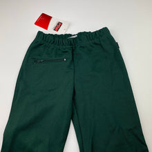 Load image into Gallery viewer, Girls PSW, green school bootleg pants, elasticated, Inside leg: 45cm, NEW, size 4,  