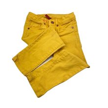 Load image into Gallery viewer, Girls WE Fashion, yellow stretch denim pants, adjustable, Inside leg: 42cm, FUC, size 4,  