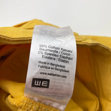 Load image into Gallery viewer, Girls WE Fashion, yellow stretch denim pants, adjustable, Inside leg: 42cm, FUC, size 4,  