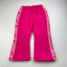 Load image into Gallery viewer, Girls Minnie, fleece lined track pants, elasticated, Inside leg: 31cm, EUC, size 2,  