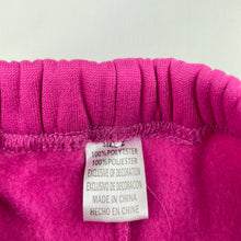 Load image into Gallery viewer, Girls pink, fleece lined pants, elasticated, Inside leg: 28.5cm, EUC, size 2,  