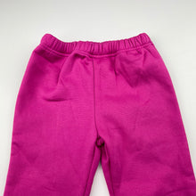 Load image into Gallery viewer, Girls pink, fleece lined pants, elasticated, Inside leg: 28.5cm, EUC, size 2,  