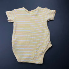 Load image into Gallery viewer, unisex Anko, yellow cotton bodysuit / romper, GUC, size 00,  