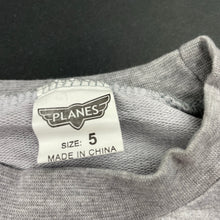 Load image into Gallery viewer, Boys PLANES, grey long sleeve top, FUC, size 5,  