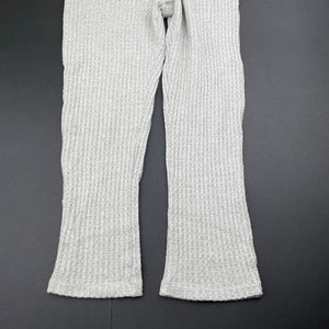 Girls Anko, grey lightweight pants, elasticated, Inside leg: 43cm, GUC, size 7,  