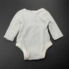 Load image into Gallery viewer, Boys Target, striped cotton henley bodysuit / romper, FUC, size 000,  