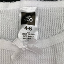 Load image into Gallery viewer, Girls Kids &amp; Co, waffle cotton long sleeve pyjama top, EUC, size 4-6,  