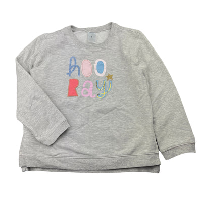 Girls Target, grey fleece lined sweater / jumper, GUC, size 7,  
